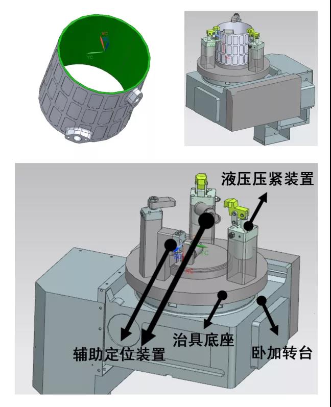 電機(jī)殼體外部加工夾具