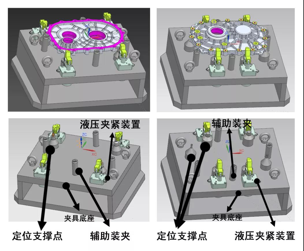 電機(jī)變速器端蓋加工夾具